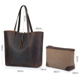 Crazy Horse Leather Tote Bag_for Women_a