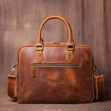 Crazy Horse Leather Briefcase/Business Bag_D