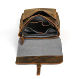 Backpack_w de cuero de caballo loco