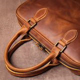 Crazy Horse Leather Briefcase/Business Bag_D