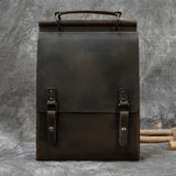 Genuine leather backpack_Unisex_A
