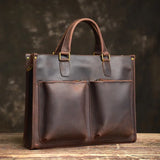 Crazy Horse en cuir mallette / Business Bag_M