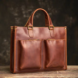 Crazy Horse en cuir mallette / Business Bag_M