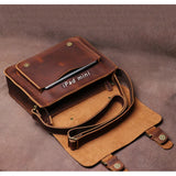 Crazy Horse Leather Shoulder Bag_H