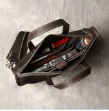Crazy Horse Leather Briefcase/Business Bag_Q
