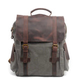 Crazy Horse Leather Canvas packpack_a