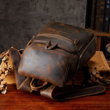 Backpack_h de cuero de caballo loco