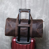 Crazy Horse Leather Large Capacity Travel Bag_E