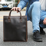 Crazy Horse Leather Tote Bag_C