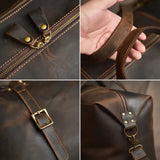 Crazy Horse Le cuir de grande capacité Bag_L
