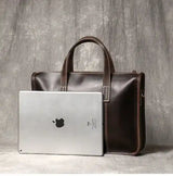 Crazy Horse Leather Briefcase/Business Bag_Q