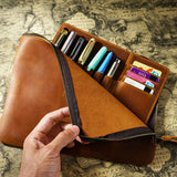 クレイジーホースレザー ペンケース_G