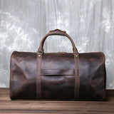 Crazy Horse Leather Large Capacity Travel Bag_E