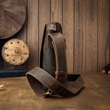 Crazy Horse Leather Shoulder Bag_J