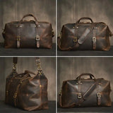 Crazy Horse Le cuir de grande capacité Bag_L