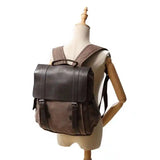 Crazy Horse Leather Canvas packpack_a