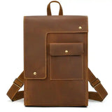 Backpack_ap de cuero de caballo loco