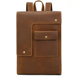 Backpack_ap de cuero de caballo loco