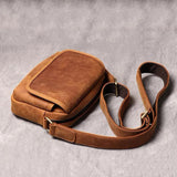 Crazy Horse Leather Mini Spowler Bag_B
