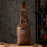 Crazy Horse Leather Crossbody Back_L