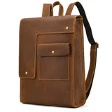 Backpack_ap de cuero de caballo loco