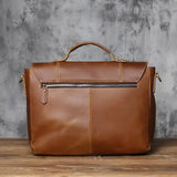 Crazy Horse Leather Briefcase/Business Bag_AA