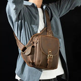 クレイジーホースレザー クロスボディーバック_P