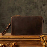 Crazy Horse Leather Clutch Bag_c