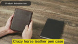 クレイジーホースレザー ペンケース_E