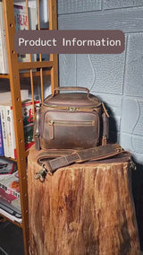 クレイジーホースレザー  カメラバッグ_A