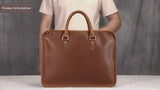 Crazy Horse Leather Briefcase/Business Bag_F