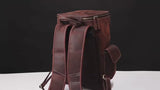Backpack_y de cuero de caballo loco