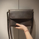 Crazy Horse Leather Shoulder Bag_T