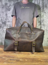 Crazy Horse Le cuir de grande capacité Bag_L