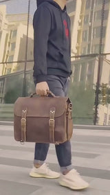 クレイジーホースレザー ショルダーバッグ_O