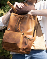 クレイジーホースレザー  リュックサック_C